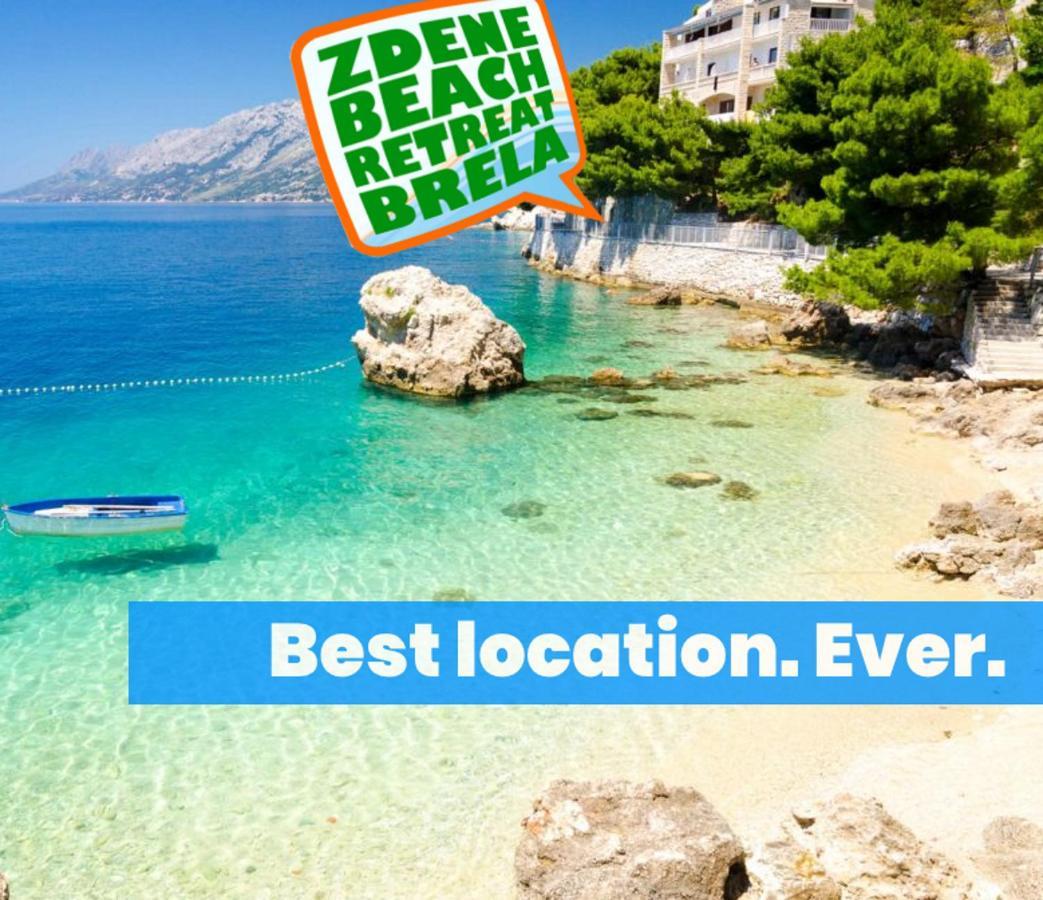 Brela Beach Retreat Apartman Kültér fotó