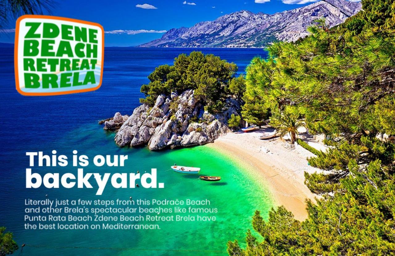 Brela Beach Retreat Apartman Kültér fotó